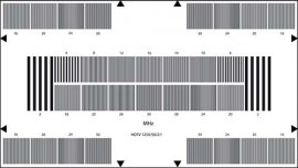 高清度电视HDTV分辨率测试卡